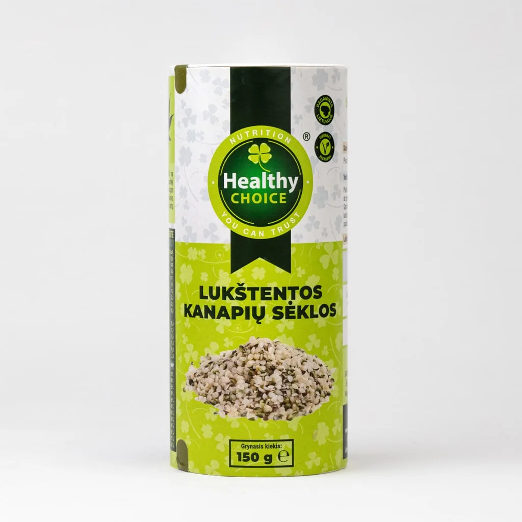 Lukštentos kanapių sėklos, 150g