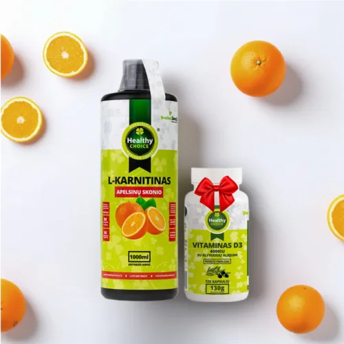 Perkant L-Karnitiną - Vitaminai D3 DOVANŲ!